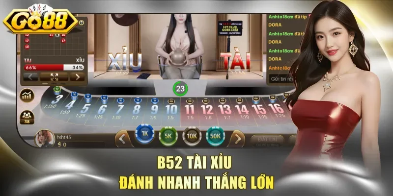 B52 Tài Xỉu đánh nhanh thắng lớn