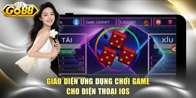 Giao diện ứng dụng chơi game cho điện thoại iOS