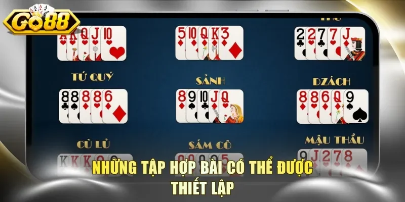 Những tập hợp bài có thể được thiết lập
