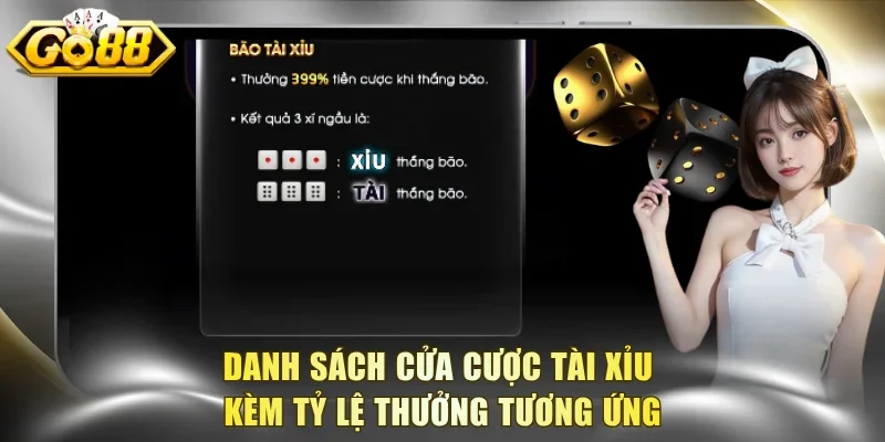 Tìm hiểu các lựa chọn đặt tiền trong khi lắc xí ngầu